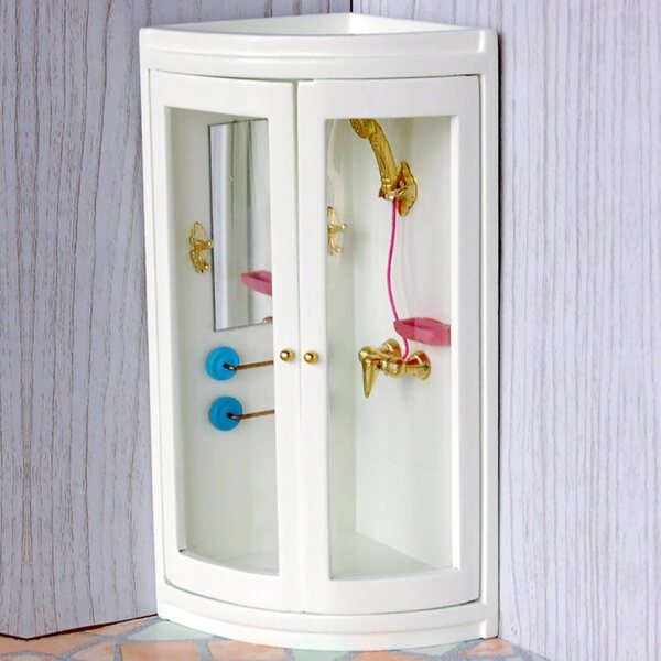 HEEPDD Set Bagno in Legno Miniatura 1:12 Accessori Casa delle Bambole per Gioco di Finzione