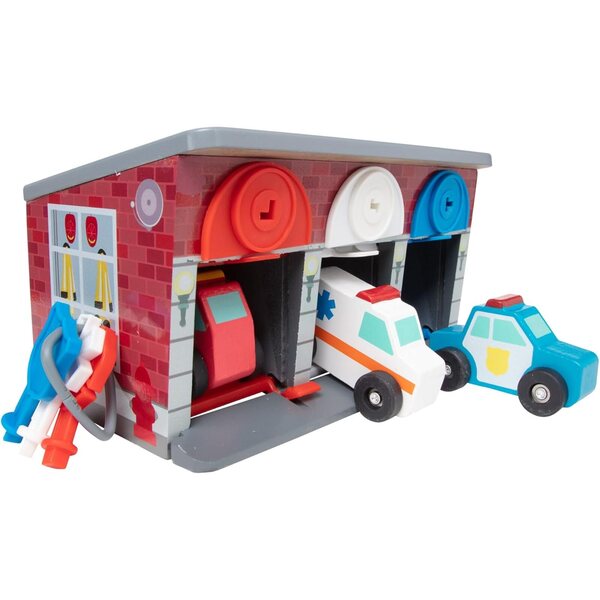 Melissa & Doug Llaves & Coches de Rescate de Garaje