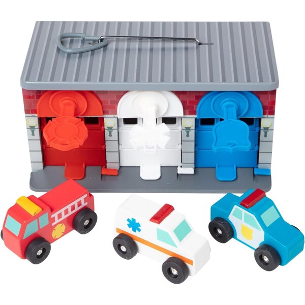 Melissa & Doug Llaves & Coches de Rescate de Garaje