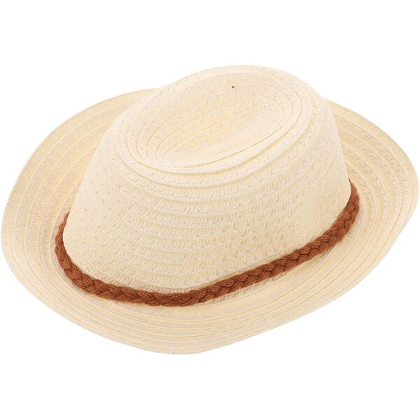 Hemobllo Mini Straw Sombrero nukeille, kevyt ja kestävä, koristeellinen lisävaruste