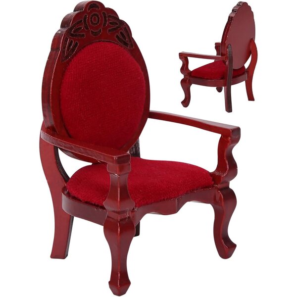 HEEPDD Sedia in Legno per Casa delle Bambole Miniatura 1/12, Artigianale e Sicura