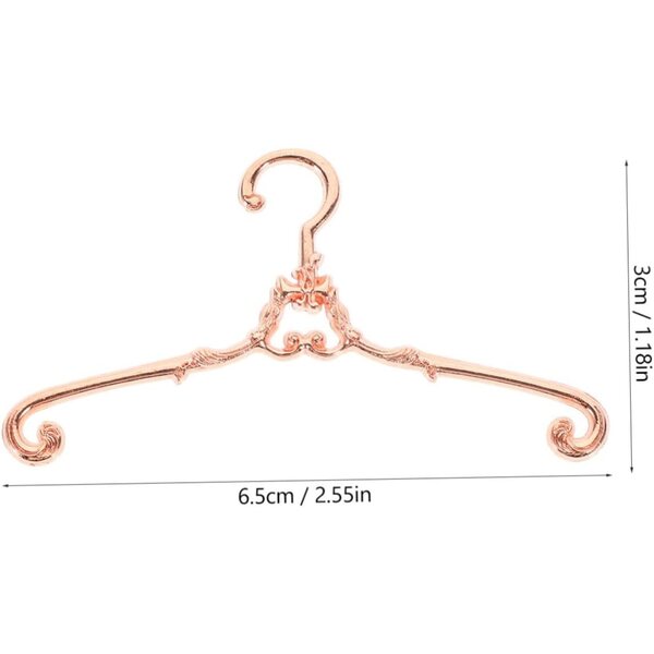 Hemobllo 5 pienoiskoosta vaaleanpunaista kultaista metallia nukkekodin kaappeihin
