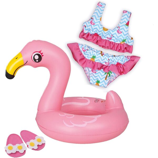 Heless-uintitarvikesarja nukeille 35-45 cm - Yksisarvinen ja Flamingo
