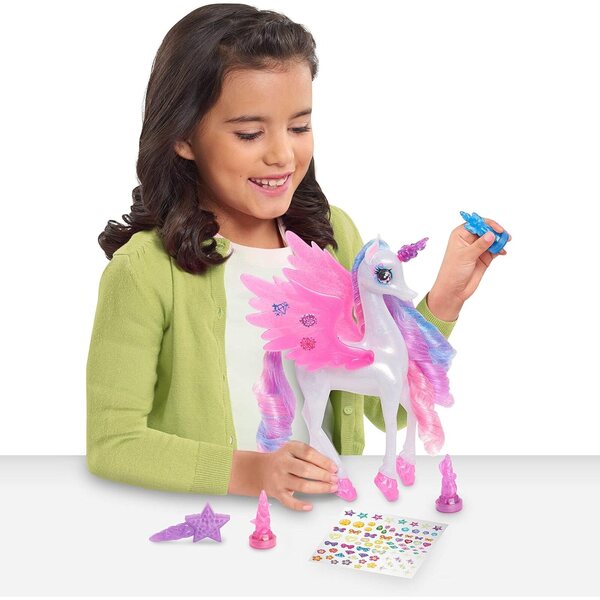 Shimmercorns Light Up Color Party Shimmercorn, Unicornio Iluminado, Conjunto de actividades para niñas, 7 piezas, por Just Play