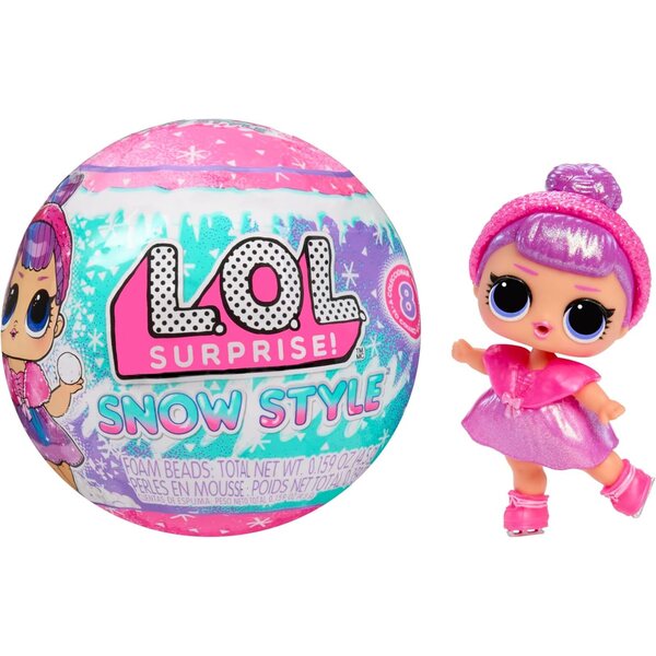 L.O.L. Überraschung! Snow Style Tots – Winterpuppe mit Schnee-Accessoires und Christbaumkugel
