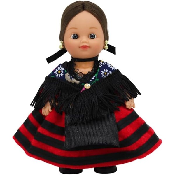 FOLK Muñeca Regional Piñorra Visontina 15 cm Robe Típico Soria Artesanía Española