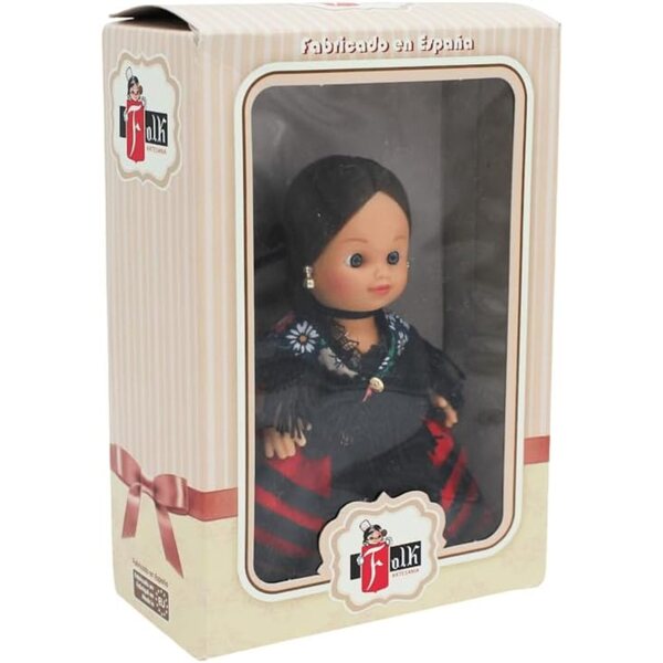 FOLK Muñeca Regional Piñorra Visontina 15 cm Vestido Típico Soria Artesanía Española