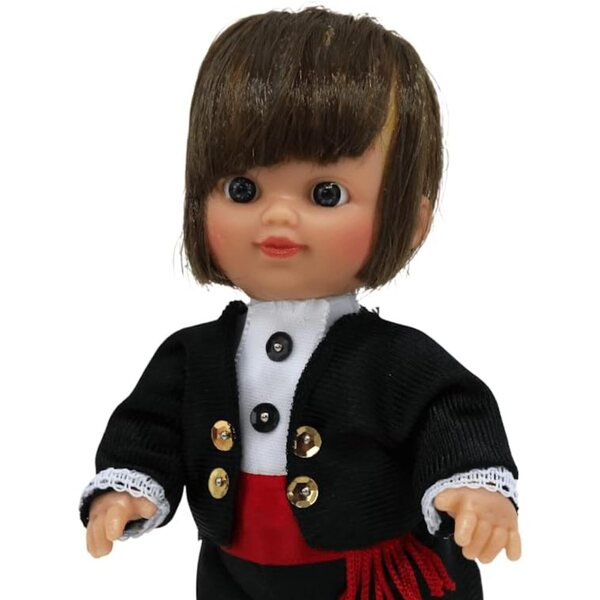 Muñeca Regional Burgalés Folk Artesanía 15 cm mit Vestido Típico de Burgos, hergestellt in Spanien