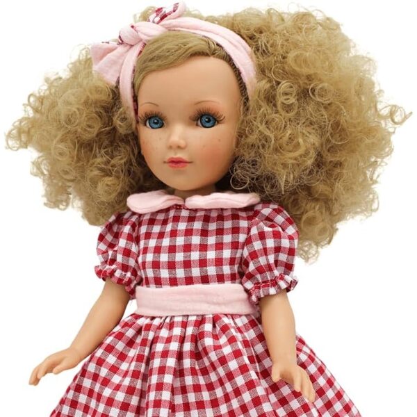 FOLK Muñeca Mari's Original 41 cm mit quadratischem Kleid, Zapatos und Socken