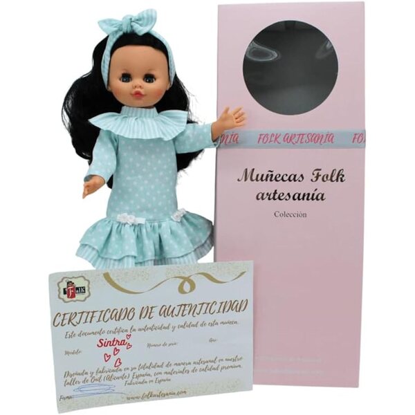FOLK Muñeca Sintra Original 40 cm mit personalisierbarer, limitierter Auflage