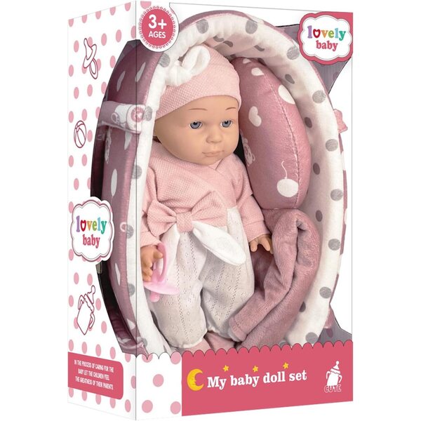 Realistischer Becher für wiedergeborene Babys mit Korb im Lieferumfang enthalten, hergestellt als sicheres und geruchloses Geschenk für Kleinkinder