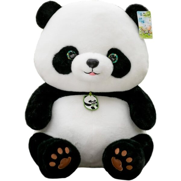 Weicher Plüschpanda 28 cm, idealer Begleiter für Kinder und Erwachsene