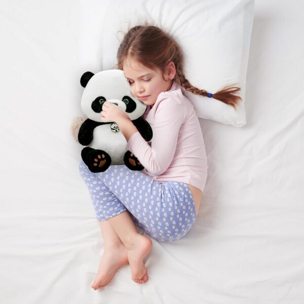 Panda en peluche douce 28cm, compagnon idéal pour les enfants et les adultes