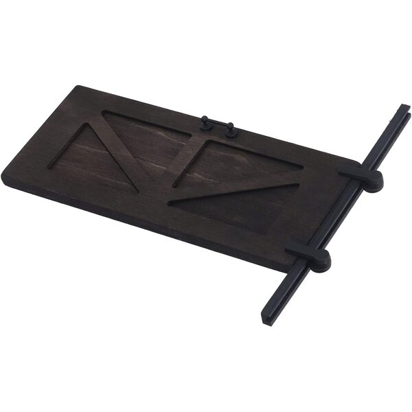 HEEPDD Porta Scorrevole Miniatura in Betulla per Casa delle Bambole 19x8 cm, Stile Fienile