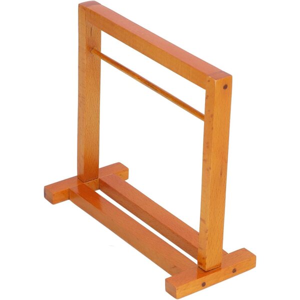 Appendiabiti per Bambole in Legno e Ferro 1:12 con 8 Ganci Dorati, Mini Guardaroba Realistico