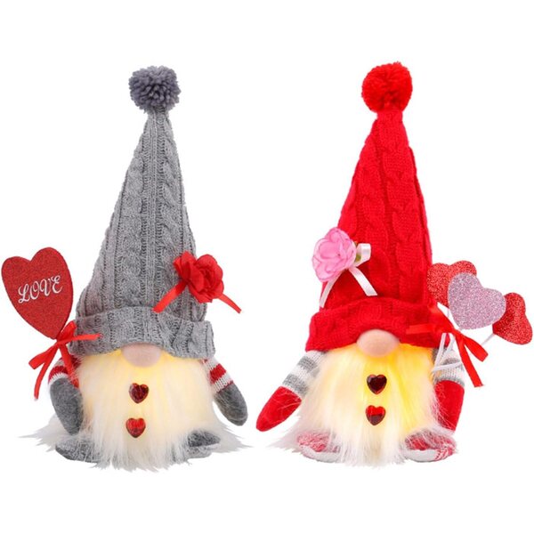 Muñeca Love Glitter for Valentine's Day with LED lights, unique gift and cozy decoration