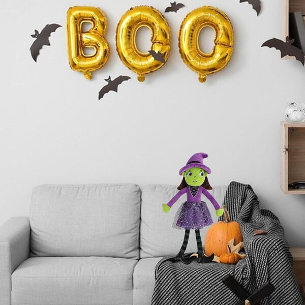 Muñeca Bruja Plüsch 40cm weiche Halloween-Dekoration Kindergeschenk