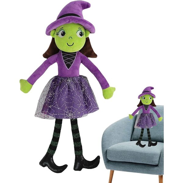 Muñeca Bruja Plüsch 40cm weiche Halloween-Dekoration Kindergeschenk