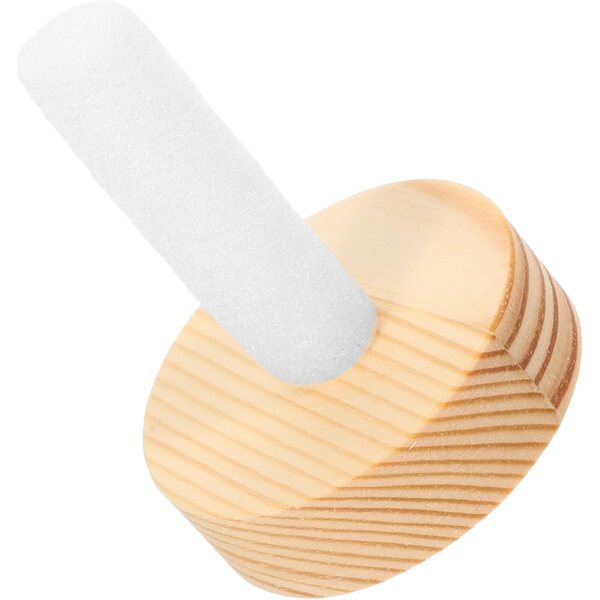 Hemoblolo Houten Standaard voor Stabiele Gehaakte Poppen met Brede Basis 6x5x5 cm