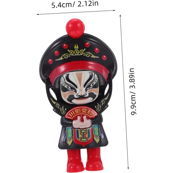 Hemobllo Muñeca Que Cambia de Rostro Ópera de Sichuan Juguete Tradicional Chino para Decoración de Mesa Oficina o Salpicadero de Coche Cultural