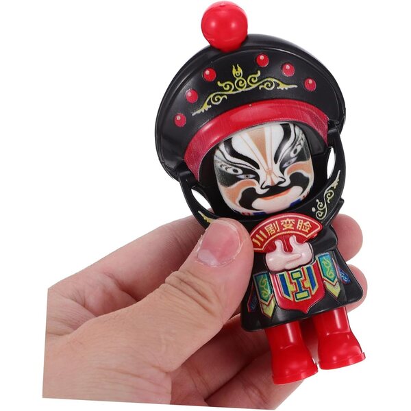 Hemobllo Muñeca Que Cambia de Rostro Ópera de Sichuan Juguete Tradicional Chino para Decoración de Mesa Oficina o Salpicadero de Coche Cultural