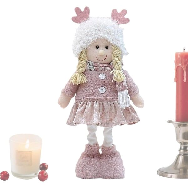 Muñeca de Tela con Piernas Ajustables - Juguete y Decoración Segura para Niños