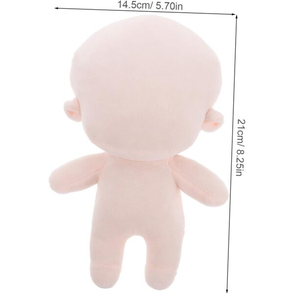 Hemobllo Canvas Muñeca 20 cm aus weicher Baumwolle für Kinder und Sammler