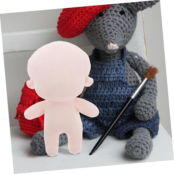 Hemobllo Canvas Muñeca 20 cm aus weicher Baumwolle für Kinder und Sammler