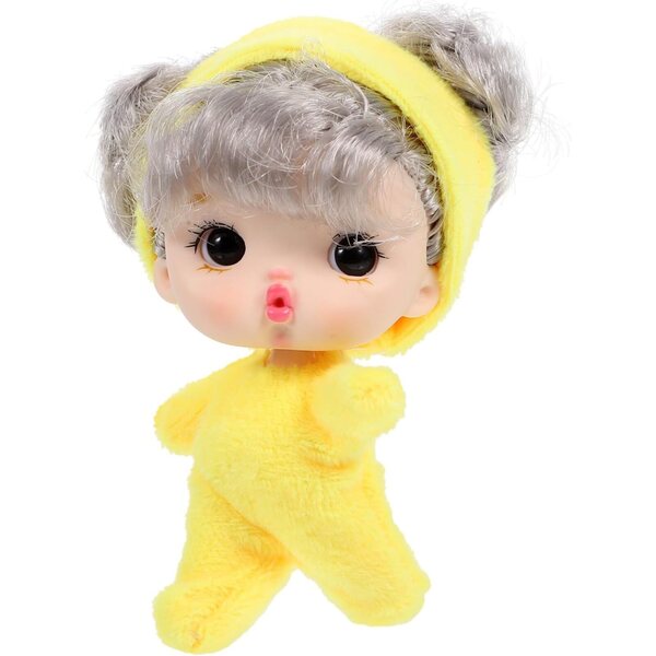 Hemoblollo Mini Muñeca in vinyl en plastic 10,5x7,5x5 cm, speelgoed en decoratie