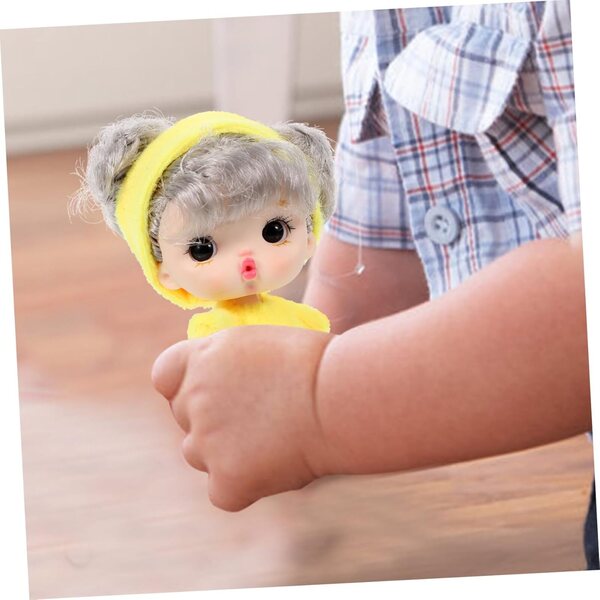Hemobllo Mini Muñeca aus Vinyl und Kunststoff 10,5 x 7,5 x 5 cm, Spielzeug und Dekoration