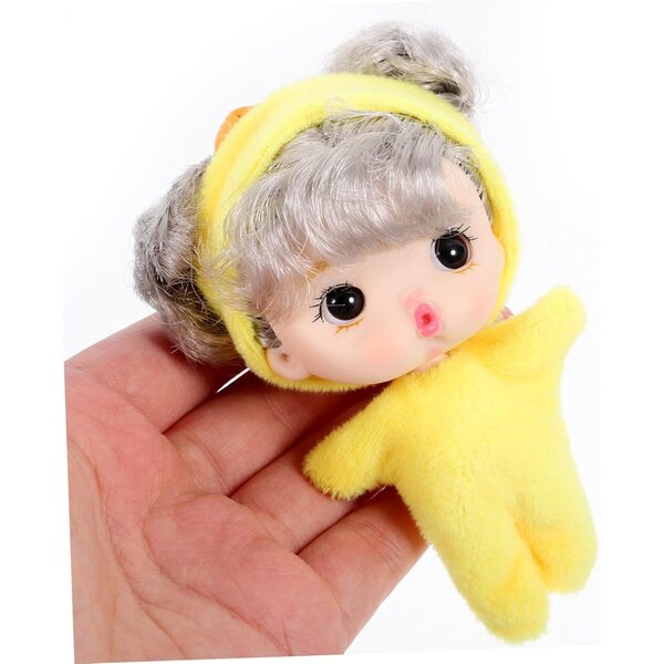 Hemobllo Mini Muñeca aus Vinyl und Kunststoff 10,5 x 7,5 x 5 cm, Spielzeug und Dekoration