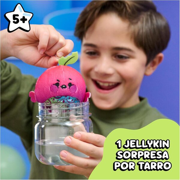 „Magic Jellykins Magical Surprise“ pliušas vandeniu aktyvuotame stiklainyje – 20 rinkti