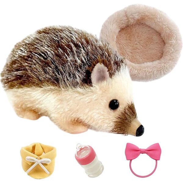 Generisches Erizo aus Silikon, 13 cm, mit Zubehör für pädagogisches Spiel und Dekoration