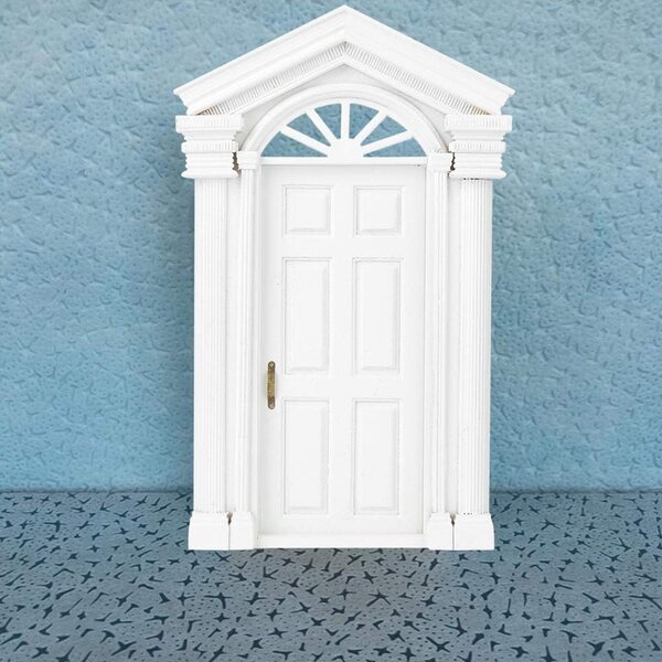 DAN&DRE Porta in Legno Miniatura 1:12 per Case di Bambole Fai-da-te Decorativa
