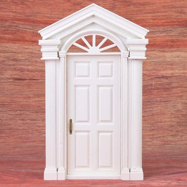 DAN&DRE Porta in Legno Miniatura 1:12 per Case di Bambole Fai-da-te Decorativa