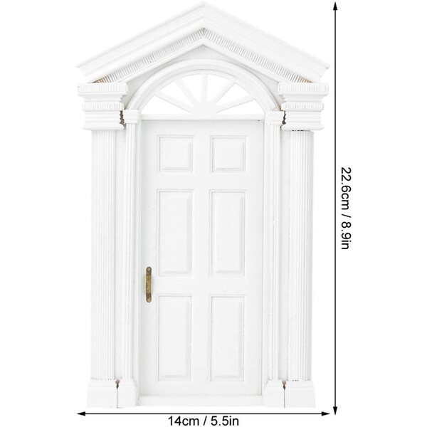 DAN&DRE Porta in Legno Miniatura 1:12 per Case di Bambole Fai-da-te Decorativa
