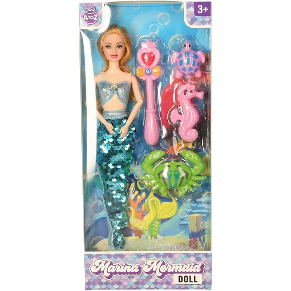 Muñeca Sirena Marina s Cola de Lentejuelas a Accesorios Marinos Atoz