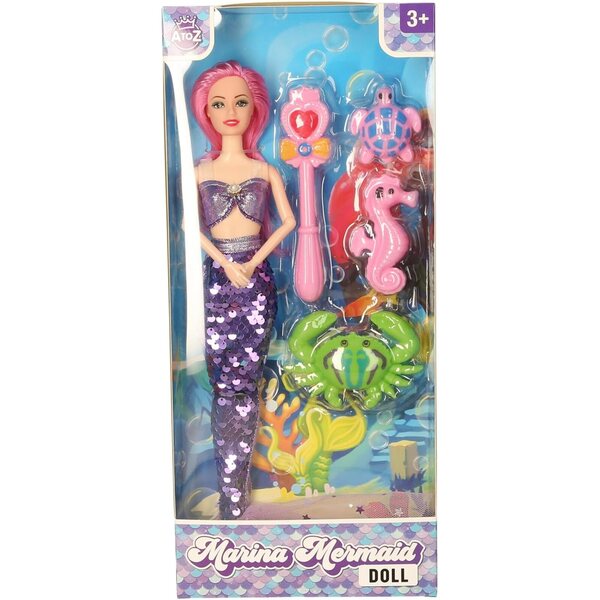 Muñeca Sirena Marina s Cola de Lentejuelas a Accesorios Marinos Atoz