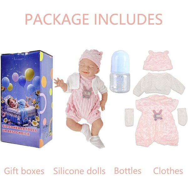 Realistesch Full Body Silikon Reborn Doll 45 cm FemmeForm