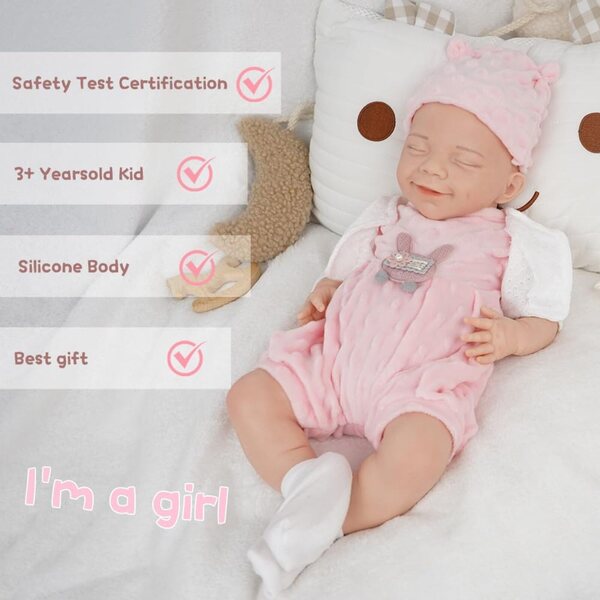 Realistesch Full Body Silikon Reborn Doll 45 cm FemmeForm