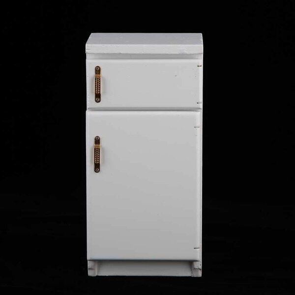 HEEPDD Frigorifero in Miniatura 1:12 in Legno per Casa delle Bambole, Realistico e Elegante