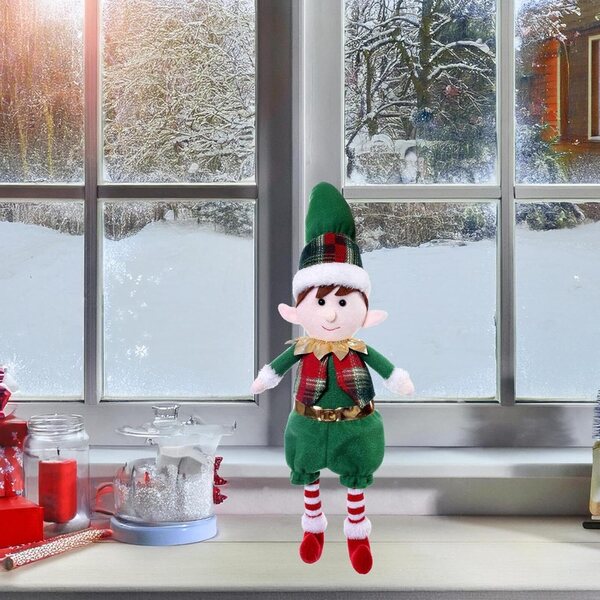 Muñeca de Noël avec grandes trappes à fruits décoratives et de collection 27cm