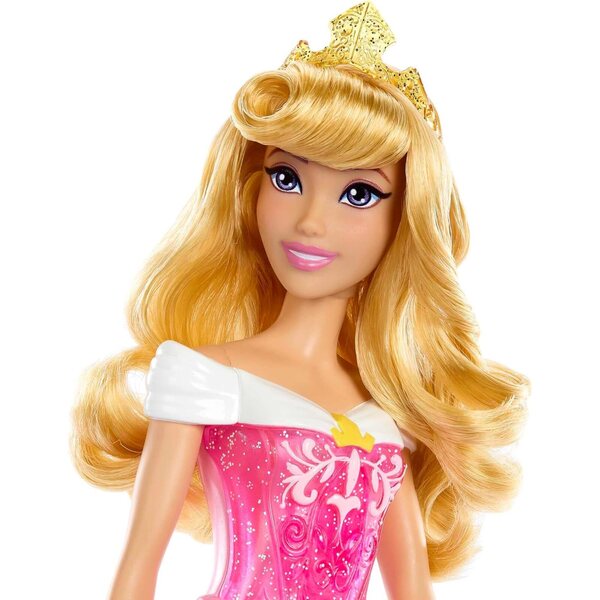 Mattel Disney Frozen Elsa Muñeca con Look Reina de Hielo, Juguete +3 años (HLW47) & Disney Princess Aurora Muñeca Princesa película La Bella Durmiente, Juguete +3 años (HLW09)