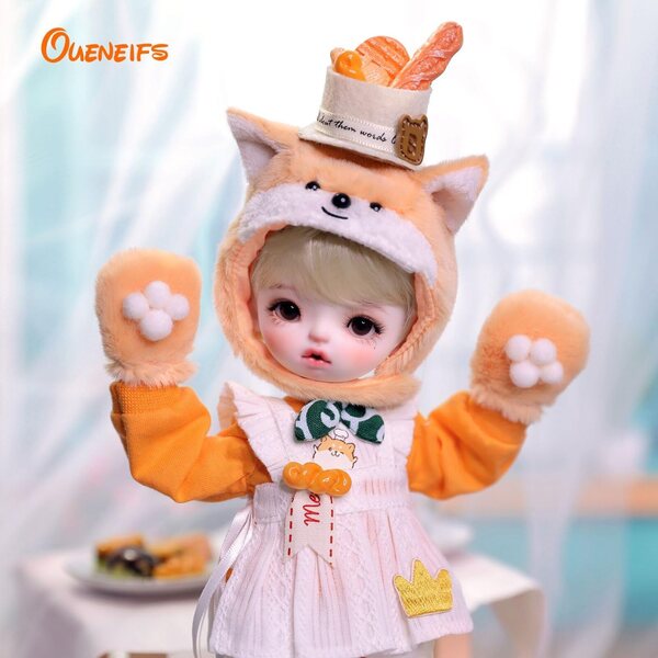 Oueneifs May BJD Doll 1/6 FullSet B Winter Cute Baker Baker - Muñecas articuladas de resina para mayores de 15 años