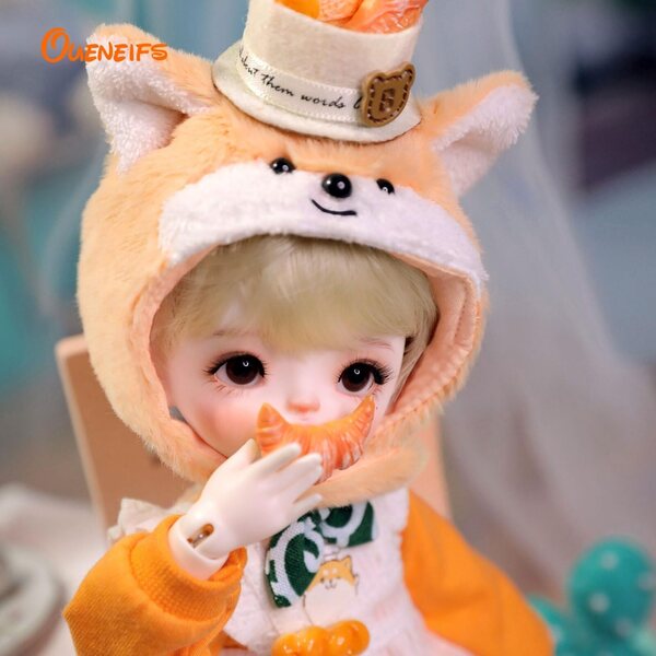 Oueneifs May BJD Doll 1/6 FullSet B Winter Cute Baker Baker - Muñecas articuladas de resina para mayores de 15 años