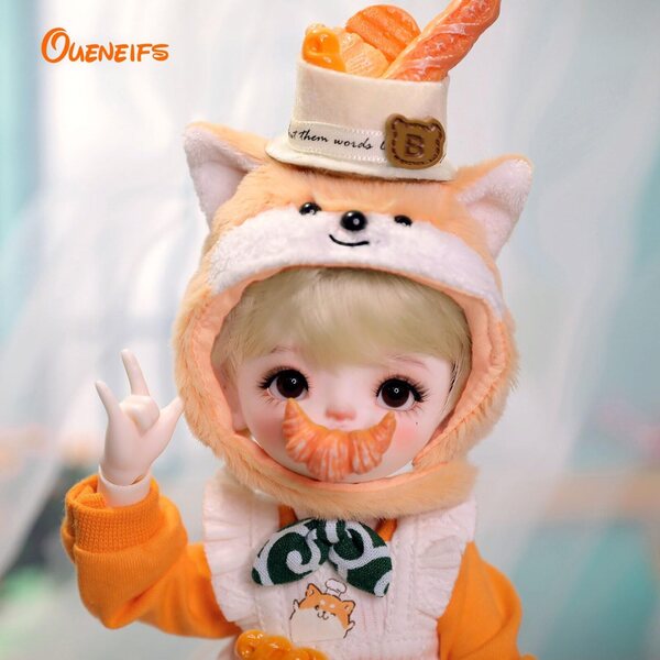 Oueneifs May BJD Doll 1/6 FullSet B Winter Cute Baker Baker - Muñecas articuladas de resina para mayores de 15 años