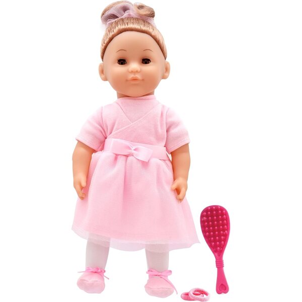 Dolls World Charlotte : poupée douce de 36 cm avec robe ballerine et accessoires