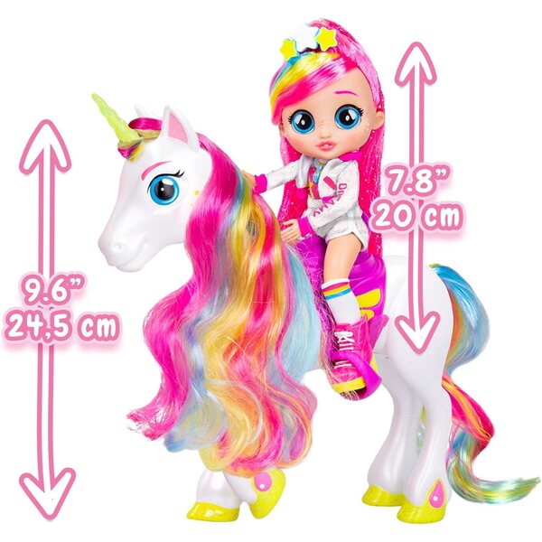 Zestaw luksusowy Dreamy & Rym z zabawkami przegubowymi i hulajnogą Lady BFF marki Bebés Llorones