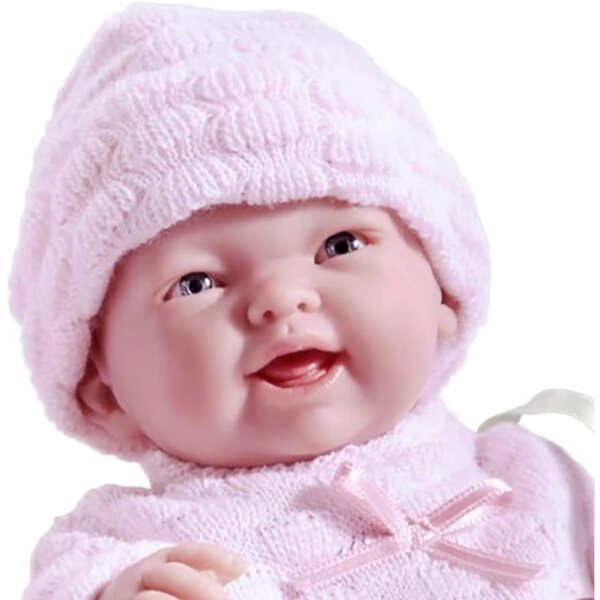 Νεογέννητο JC TOYS Παιχνίδι μαλακό βινύλιο με σχοινί και αξεσουάρ, 38 cm και μίνι 24 cm