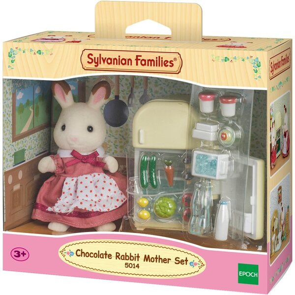 SYLVANIAN FAMILIES - Set Sofá Frasier y Nevera Teri Conejos Schokoladenspielzeug für Kinder